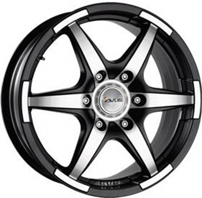 202614 RVS CAR 7517613946MB Rvs Grizzly  fælg, 7.5x17 ET54, 139.70/6, Ø92.3, Matt black Polished - RESTPARTI EW