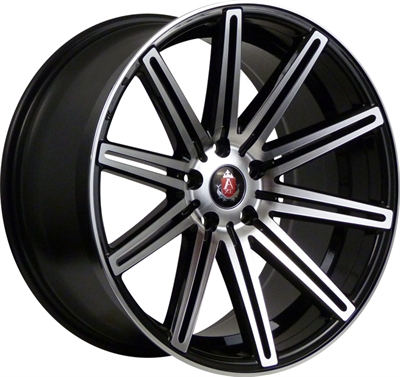276624 AXE EX1502 851951104 Axe Ex15 fælg, 8.5x19 ET45, 110.00/5, Ø72.6, gloss black - machined face - RESTPARTI EW