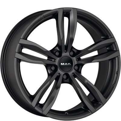 222264 MAK LUFT03 9519512B Mak Luft fælg, EH2+ 9.5x19 ET48, 120.00/5, Ø72.6, mat black MAK