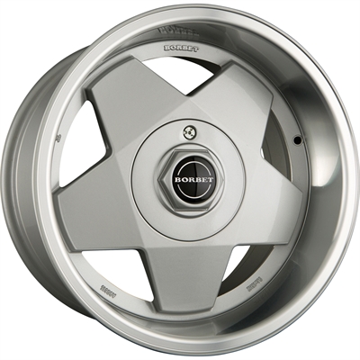 429203 BOR ASI 7015410025 Borbet A fælg, 7x15 ET25, 100.00/4, Ø57, silver polished Borbet
