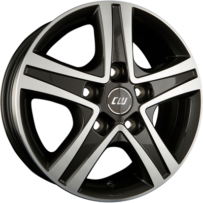 320063 BOR CWD12 7017511445 Borbet Cwd fælg, 7x17 ET45, 114.30/5, Ø66, mistral anthracite polished Borbet