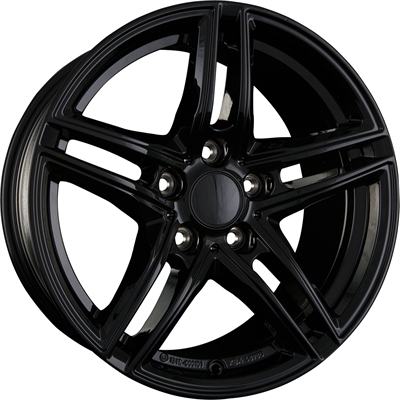 250869 BOR XRB1 7016511240B Borbet Xr  fælg, 7x16 ET40, 112.00/5, Ø66.6, black glossy Borbet