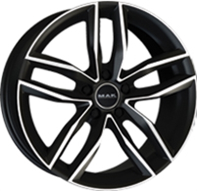 273953 MAK SA6 8018511242 Mak Sarthe fælg, H2 8x18 ET42, 112.00/5, Ø66.45, black mirror MAK