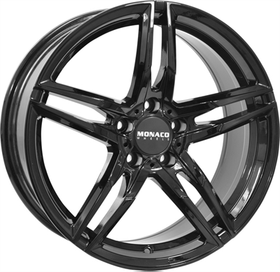 265493 MC GPS 8018511235 Monaco Grandprix fælg, 8x18 ET35, 112.00/5, Ø66.5, gloss black Monaco