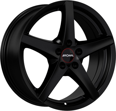 168384 RON R41T 7016510835 Ronal R41  fælg, 7x16 ET35, 108.00/5, Ø76, matt black Ronal