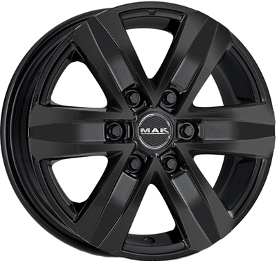 299419 MAK S6G 7517613930 Mak Stone 6 fælg, H2 7.5x17 ET30, 139.70/6, Ø112, gloss black MAK
