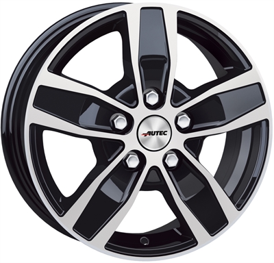 325192 AUT QUAN1 701751125B Autec Quantro fælg, 7x17 ET51, 112.00/5, Ø66.5, black polished Autec