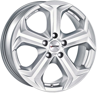 324329 AUT XENO 6516511444B Autec Xenos fælg, 6.5x16 ET44, 114.30/5, Ø66, brilliant silver Autec