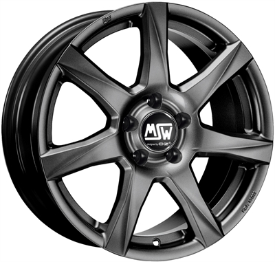 310922 MSW 77MA 8018510850 Msw 77  fælg, 8x18 ET50, 108.00/5, Ø63.3, matt dark grey MSW
