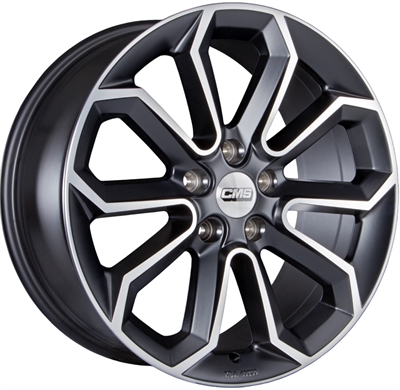 345703 CMS C20D 8018511247 Cms C20 fælg, 8x18 ET47, 112.00/5, Ø57, diamond matt black CMS