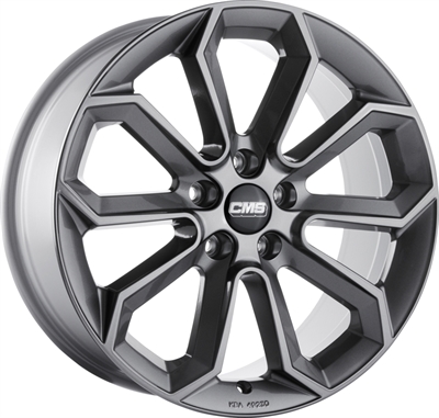 324474 CMS C20T 8018511447B Cms C20 fælg, 8x18 ET47, 114.30/5, Ø67, titan gloss CMS