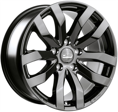 326632 CMS C22C 6516511445B Cms C22 fælg, 6.5x16 ET45, 114.30/5, Ø67.2, complete black gloss CMS