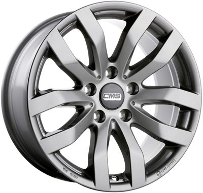 312379 CMS C22T 6516511440 Cms C22 fælg, 6.5x16 ET40, 114.30/5, Ø67, titan gloss CMS