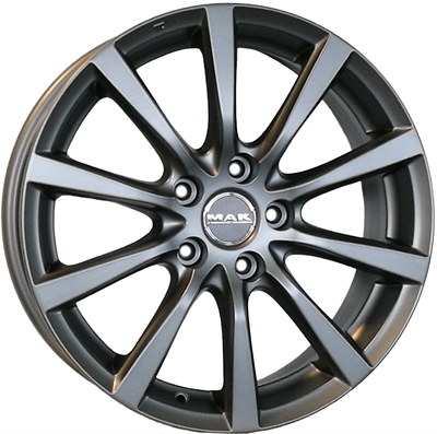 297025 MAK IGT5 6015511442K Mak Iguan   fælg, H2 6x15 ET42, 114.30/5, Ø67, Titanium - RESTPARTI MAK