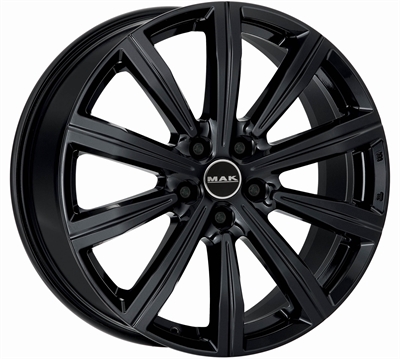 299350 MAK BI2 9522511231B Mak Birmingham fælg, H2 9.5x22 ET31, 112.00/5, Ø66.45, gloss black MAK