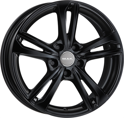 380348 MAK EMB 8018510845 MAK Emblema fælg, H2 8x18 ET45, 108.00/5, Ø72, gloss black MAK