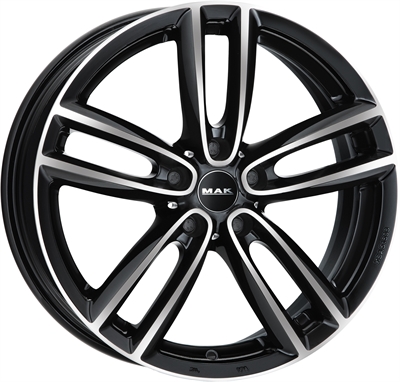 379880 MAK OXM 8019511246 MAK Oxford fælg, EH2+ 8x19 ET46, 112.00/5, Ø66.6, black mirror MAK