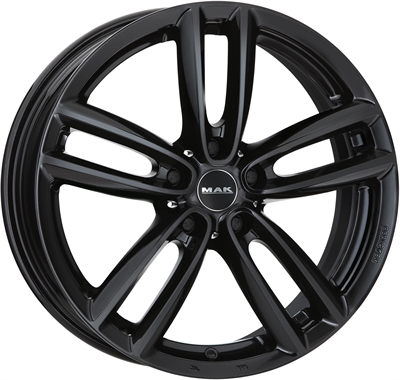 379702 MAK OXB 7518511242 MAK Oxford fælg, EH2+ 7.5x18 ET42, 112.00/5, Ø66.6, gloss black MAK