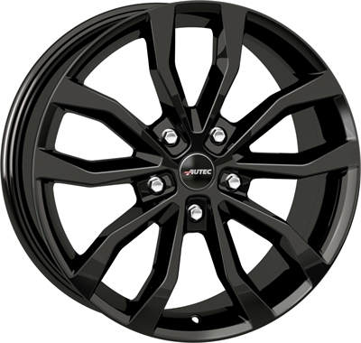 429148 AUT UT1 7517511440B Autec Uteca fælg, 7.5x17 ET40, 114.30/5, Ø70, black Autec