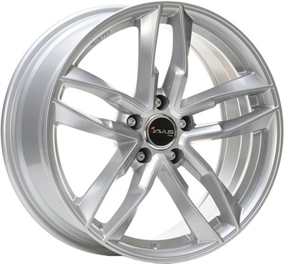 465429 AVU AF13 8519511245 AVUS RACING AF16 fælg, 8.5x19 ET45, 112.00/5, Ø66.3, hyper silver Avus Racing