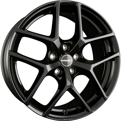 406968 BOR YB 7517511447 Borbet Y fælg, 7.5x17 ET47, 114.30/5, Ø72.5, black glossy Borbet