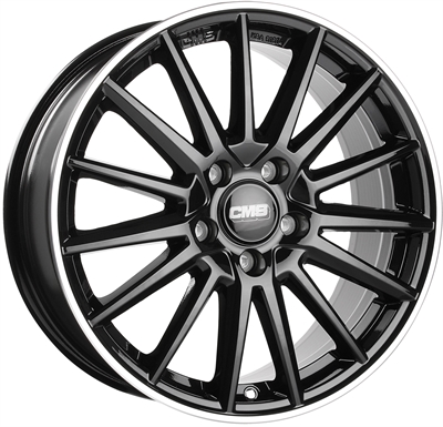 444098 CMS C21 6516511445C CMS C23 fælg, 6.5x16 ET45, 114.30/5, Ø60, diamond rim black CMS