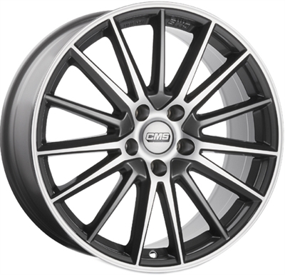 410867 CMS C23 7517511448 CMS C23 fælg, 7.5x17 ET48, 114.30/5, Ø67.2, diamond titan CMS