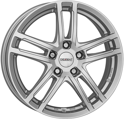 421830 DEZ TZS 7518511450 Dezent TZ fælg, 7.5x18 ET50, 114.30/5, Ø71.6, silver Dezent