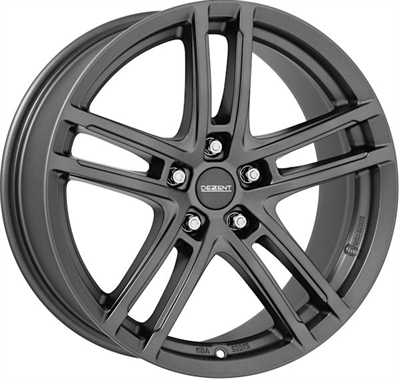 421879 DEZ TZCG 8018511230 Dezent TZ-C fælg, 8x18 ET30, 112.00/5, Ø66.6, graphite matt Dezent