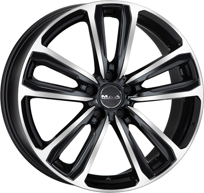 422782 MAK MGB 7018511445 MAK Magma fælg, H2 7x18 ET45, 114.30/5, Ø76, black mirror MAK