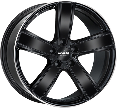 423528 MAK TFB 10021511219 MAK Turismo-D-FF fælg, H2 10x21 ET19, 112.00/5, Ø66.45, gloss black mirror ring MAK