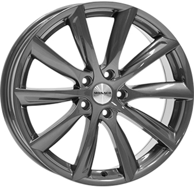 442619 MC MO124 8018511440B Monaco Grandprix 6 fælg, 8x18 ET40, 114.30/5, Ø67, anthracite dark Monaco