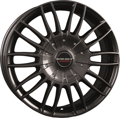 326568 BOR CW3M 7518511248B Borbet Cw3 fælg, 7.5x18 ET48, 112.00/5, Ø66.6, mistral anthracite glossy Borbet