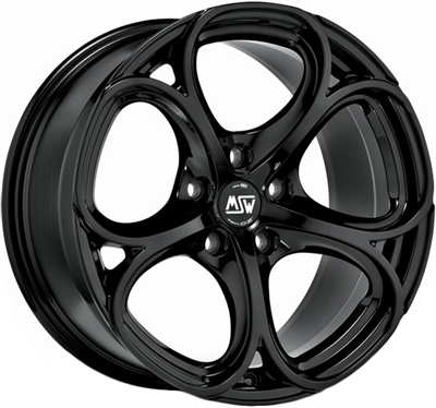 439219 MSW 82GB 8019511033B MSW 82 fælg, 8x19 ET33, 110.00/5, Ø65, gloss black MSW