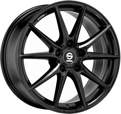 456015 SPA DSB 7517511445B Sparco DRS fælg, 7.5x17 ET45, 114.30/5, Ø73, gloss black Sparco