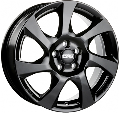430828 CMS C24G 6015410823 CMC C24 fælg, 6x15 ET23, 108.00/4, Ø65, gloss black CMS