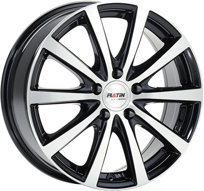 407630 PLA P611 7016511245B Platin P69 fælg, 7x16 ET45, 112.00/5, Ø66.5, schwarz