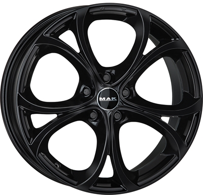 435772 MAK LAG 8018511034B MAK Lario fælg, H2 8x18 ET34, 110.00/5, Ø65, gloss black MAK