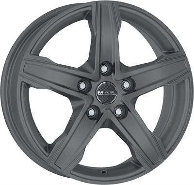 435712 MAK K5M 7518510848B MAK King 5 fælg, H2 7.5x18 ET48, 108.00/5, Ø65, m-titan MAK