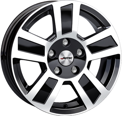 438163 AUT TIP 6015511230 Autec Tigris fælg, 6x15 ET30, 112.00/5, Ø66.6, black polished Autec