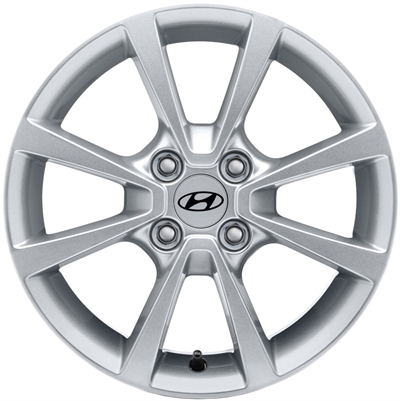 439507 ALU HYU K7400ADE05 Hyundai K7400ADE05 "Naju" fælg, 6x15 ET48, 100.00/4, Ø54, Silver (inkl. kapsel) Hyundai