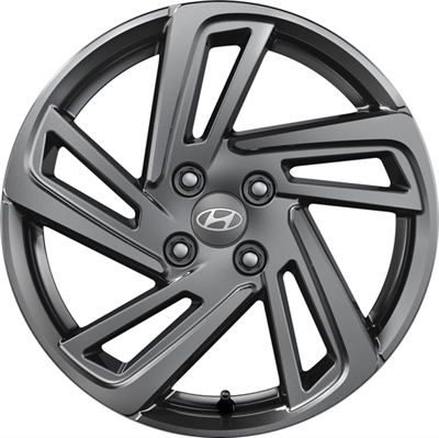 439511 ALU HYU K7400ADE06GR Hyundai K7400ADE06GR "Paju" fælg, 6.5x16 ET48, 100.00/4, Ø54, Graphite (inkl. kapsel) Hyundai