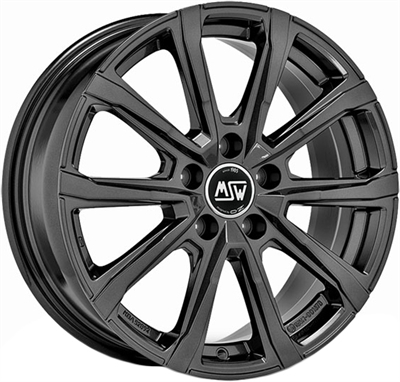 439206 MSW 79DG 7017511445 MSW 79 fælg, 7x17 ET45, 114.30/5, Ø67, gloss dark grey MSW