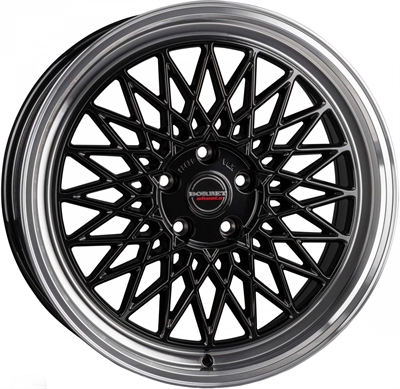 438239 BOR BBP 8017511445 Borbet B fælg, 8x17 ET45, 114.30/5, Ø72.6, black rim polished Borbet