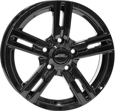 442605 IA KAG 6516511445 Interaction Kargin fælg, 6.5x16 ET45, 114.30/5, Ø66, gloss black InterAction