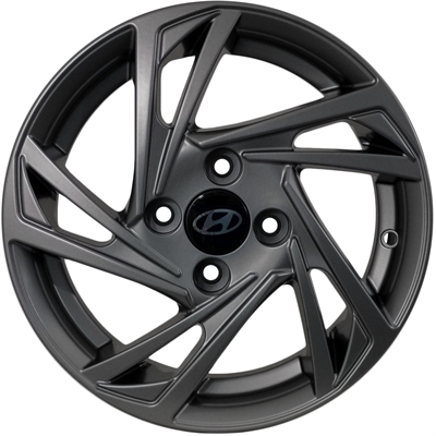 439503 ALU HYU K7400ADB00GR Hyundai K7400ADB00GR fælg, 5.5x14 ET42, 100.00/4, Ø54, Anthracite (inkl. kapsel) Hyundai