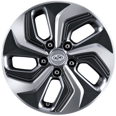 434639 ALU HYU CMF40AK000 Hyundai CMF40AK000 fælg, 6.5x16 ET44, 114.30/5, Ø67, Graphite & Polished Hyundai