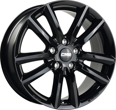 444204 CMS C27B 7018511445B CMS C27 fælg, 7x18 ET45, 114.30/5, Ø60, gloss black CMS