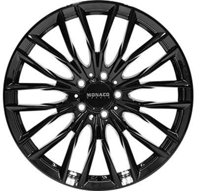 440223 MC GP2GB 8018511440B Monaco Grandprix 2 fælg, 8x18 ET40, 114.30/5, Ø67, gloss black Monaco