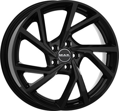 467706 MAK KAB 8020511248 MAK Kassel fælg, 8x20 ET48, 112.00/5, Ø76, gloss black MAK